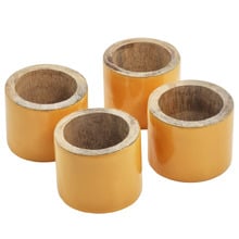 Kevin Mango Wood Napkin Rings (Set of 4)